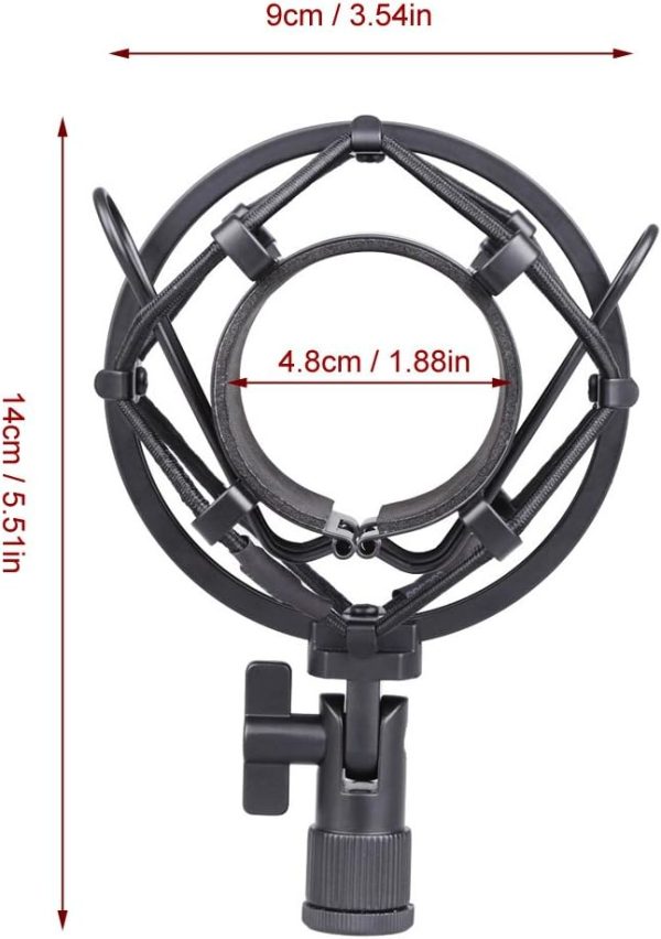 Professional Metal Shock Mount for Studio Condenser Mics-5