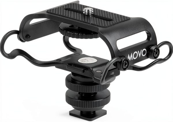 Movo Camera Mic Shock Mount ABS Low Profile-0