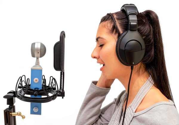Pavo Red Plastic USB Microphone Mount-6