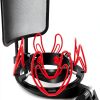 Pavo Red Plastic USB Microphone Mount-0