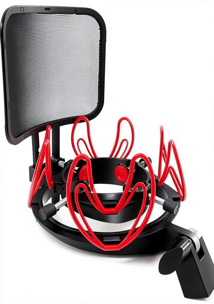 Pavo Red Plastic USB Microphone Mount product image
