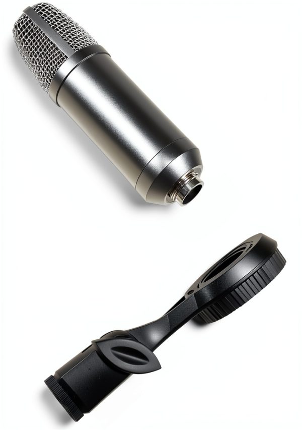 Pavo Condenser Microphone Holder Black Plastic-2