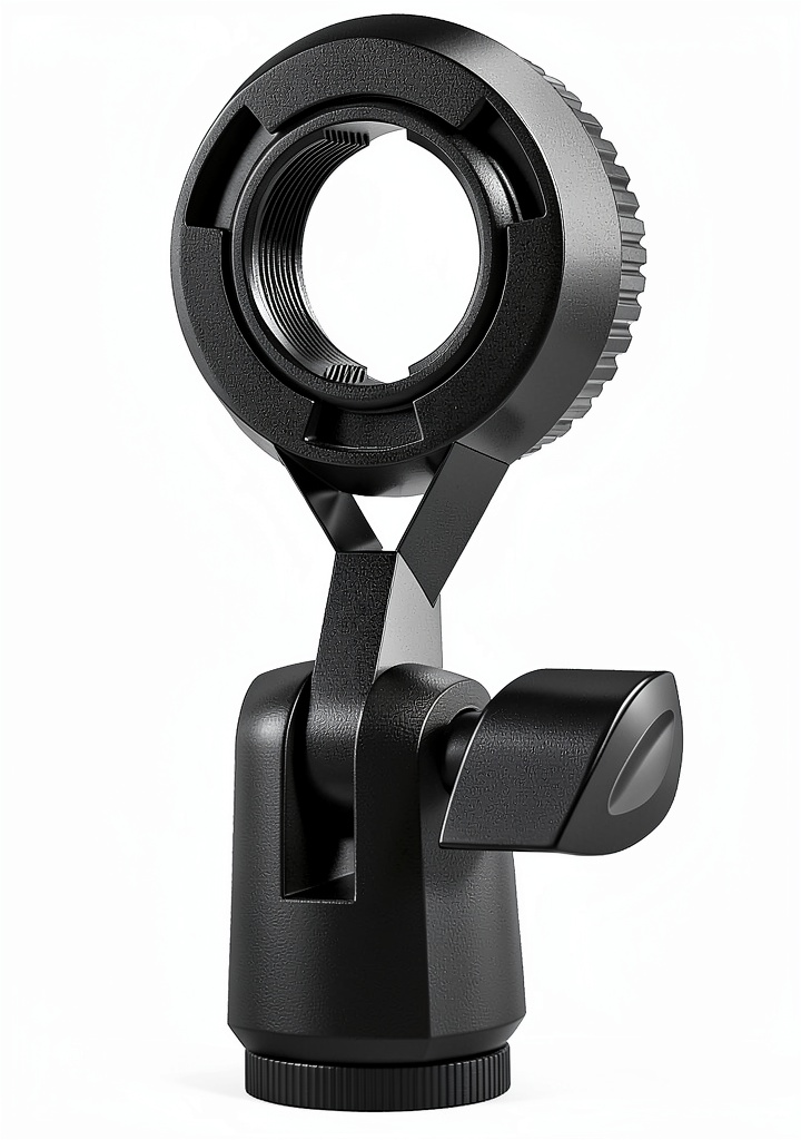 Pavo Condenser Microphone Holder in use