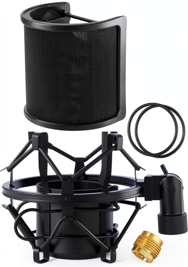 AudioGear Microphone Shock Mount Black Metal-0