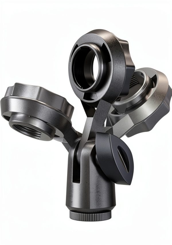 Pavo Condenser Microphone Holder Black Plastic-1