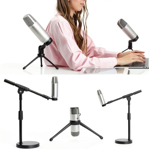 Pavo Condenser Microphone Holder Black Plastic-5