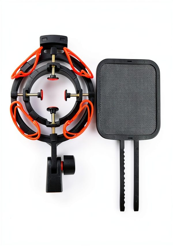 Pavo Red Plastic USB Microphone Mount-7