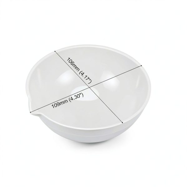 Evaporating Dish uxcell Porcelain 150ml Round with Spout-1