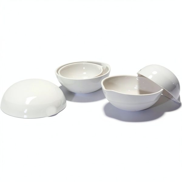 Ceramic Evaporating Dishes JiaoFengHeng 5-Piece High-Temp Lab Set-5