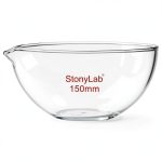 StonyLab Evaporating Dish Borosilicate Glass Lab Evaporation Bowl 150-0