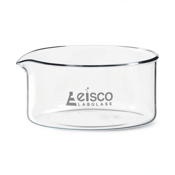 EISCO Crystallizing Dish 150ml Flat Bottom Spout Borosilicate 3.3-0