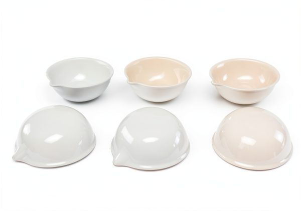 Porcelain Evaporating Dish 80ml OD 80mm Silico Chemico Pack of 24-2