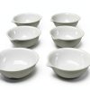 Porcelain Evaporating Dish 80ml OD 80mm Silico Chemico Pack of 24-0