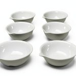 Porcelain Evaporating Dish 80ml OD 80mm Silico Chemico Pack of 24-0