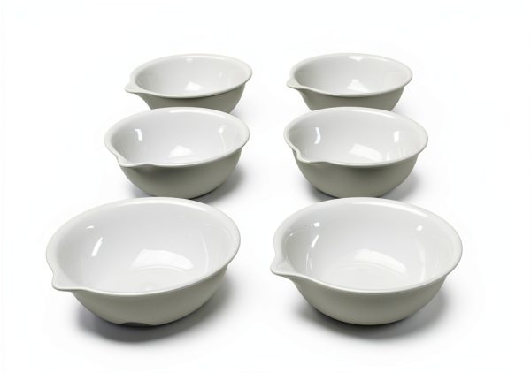 Porcelain Evaporating Dish 80ml OD 80mm Silico Chemico Pack of 24-0