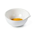 EISCO 100mL Capacity, Round Evaporating Dish with Spout - Porcelain - 3.3" Outer Diameter, 1.5" Tall-0