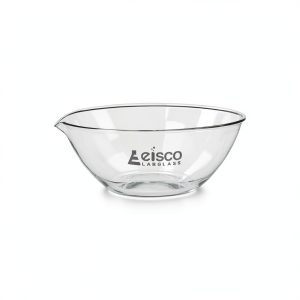 EISCO Evaporating Basin, 500ml - Flat Bottom, with Spout - Borosilicate 3.3 Glass - Mixing Dish Bowl, Laboratory, Kitchen, Crafts-0