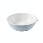 Porcelain Ceramic Evaporating Dish with Spout, 100ml Capacity, OD 90mm, Pack of 10-0