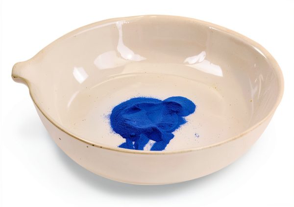 Evaporating Dish, 120ml, outer dia 94mm, Porcelain, round form with spout-1