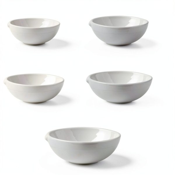 Ceramic Evaporating Dishes JiaoFengHeng 5-Piece High-Temp Lab Set-1