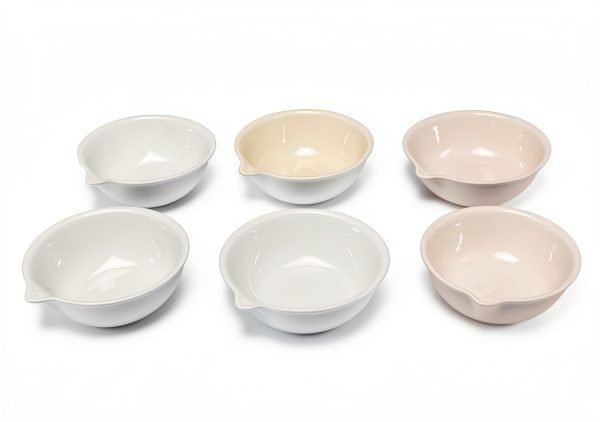 Porcelain Evaporating Dish 80ml OD 80mm Silico Chemico Pack of 24-6
