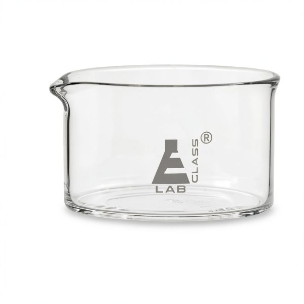 EISCO Crystallizing Dish 100ml Bottom with Spout Borosilicate 3.3-2