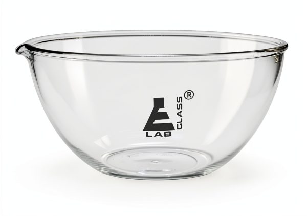 EISCO Evaporating Basin, 500ml - Flat Bottom, with Spout - Borosilicate 3.3 Glass - Mixing Dish Bowl, Laboratory, Kitchen, Crafts-2
