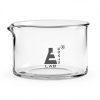 EISCO Crystallizing Dish 100ml Bottom with Spout Borosilicate 3.3-0