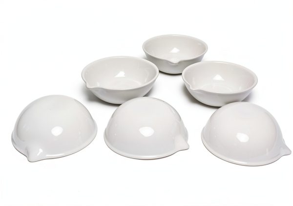 Porcelain Evaporating Dish 80ml OD 80mm Silico Chemico Pack of 24-4