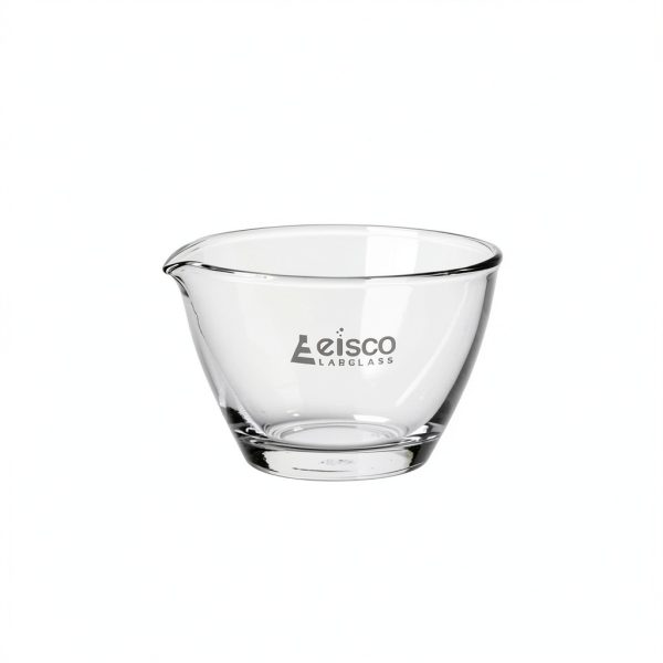 EISCO Evaporating Basin, 45ml - Flat Bottom, with Spout - Borosilicate 3.3 Glass - Mixing Dish Bowl, Laboratory, Kitchen, Crafts-0