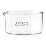 EISCO Crystallizing Dish, 500ml - Flat Bottom, with Spout - Borosilicate 3.3 Glass - Laboratory, Kitchen, Crafts-0