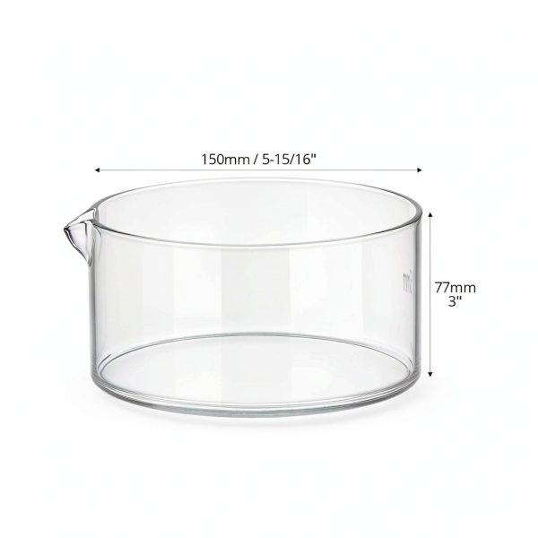 Borosilicate Glass Crystallizing Dish QWORK 1000ml Resistant Lab Dish-5