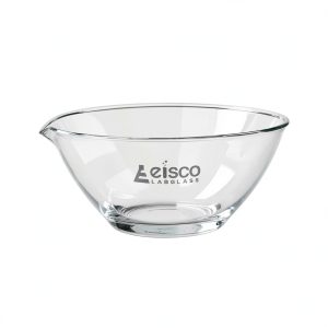 EISCO Evaporating Basin, 1000ml - Flat Bottom, with Spout - Borosilicate 3.3 Glass - Mixing Dish Bowl, Laboratory, Kitchen, Crafts-0