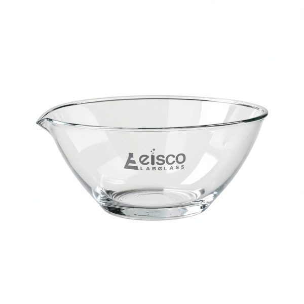 EISCO Evaporating Basin, 1000ml - Flat Bottom, with Spout - Borosilicate 3.3 Glass - Mixing Dish Bowl, Laboratory, Kitchen, Crafts-0