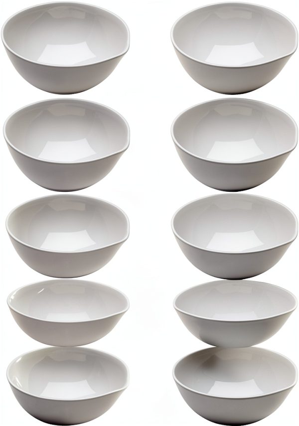 4-52503-10 Porcelain Evaporating Dish 125ml capacity. Size 98mm diameter x 38mm height. Pack of 10.-0