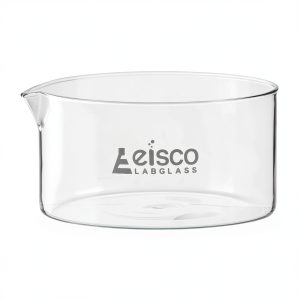 EISCO Crystallizing Dish, 2000ml - Flat Bottom, with Spout - Borosilicate 3.3 Glass - Laboratory, Kitchen, Crafts Labs-0