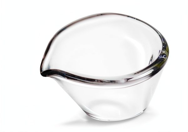 EISCO Evaporating Basin, 45ml - Flat Bottom, with Spout - Borosilicate 3.3 Glass - Mixing Dish Bowl, Laboratory, Kitchen, Crafts-1