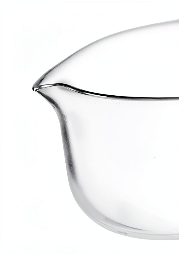 EISCO Crystallizing Dish, 3500ml - Flat Bottom, with Spout - Borosilicate 3.3 Glass - Laboratory, Kitchen, Crafts-1