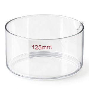 Crystallizing Dish 500ml Borosilicate by QWORK Flat Bottom Lab Dish-0